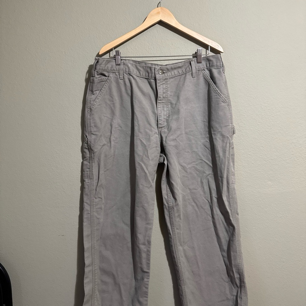 Carhartt B11 Dungaree Fit Duck Canvas Work Pants Tan 38x30 Heavy Duty